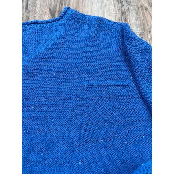 DKNY Jeans V-Neck sequin embellished 3/4 length sleeve sweater. Womens XL - Picture 10 of 10
